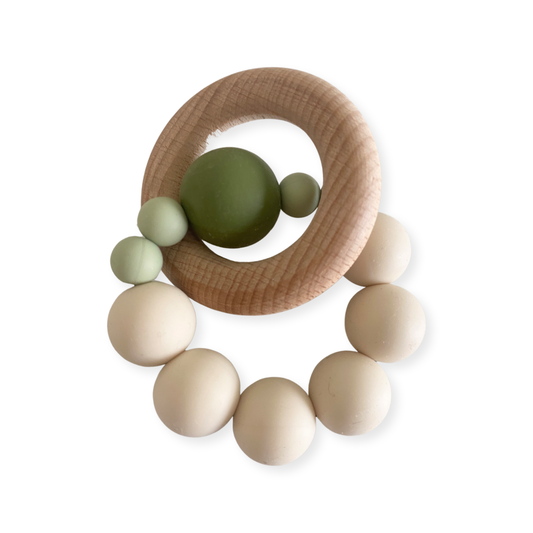 Sage and Cream Teether