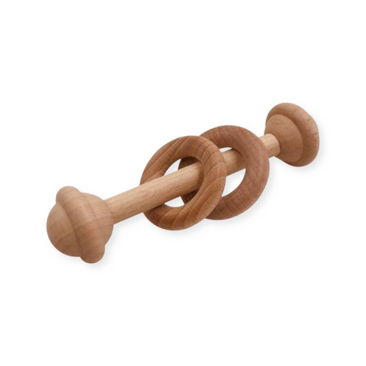 Beechwood Teether Stick & Rattle