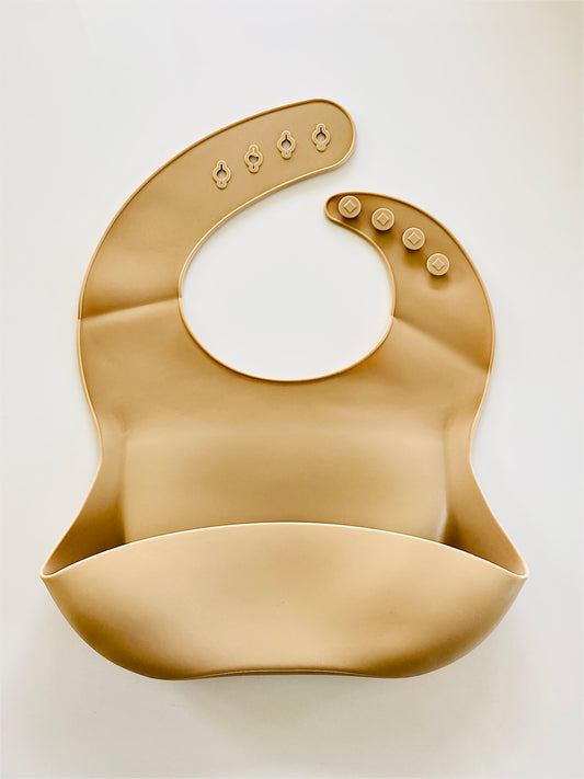 Latte Silicon Baby Bib