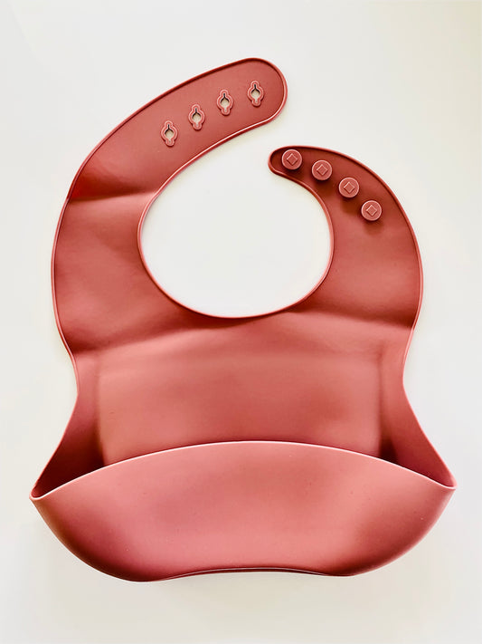 Rose Silicon Baby Bib