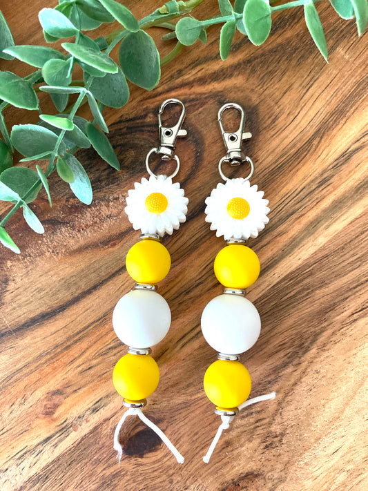 Yellow Daisy Keychain